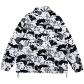 Head Full of Prints Sherpa Winter Coat